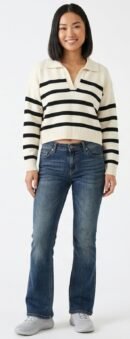 Meili Long Sleeve Collar Knit