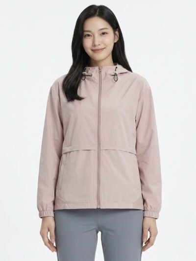 Jane Zipper Soft Light Hoodie