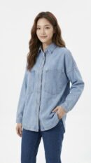 Audy Collar Denim Shirt