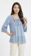 Inneke Lace Tunic Blouse