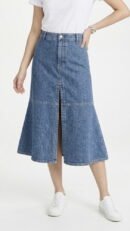 Kayla Plum Denim Skirt