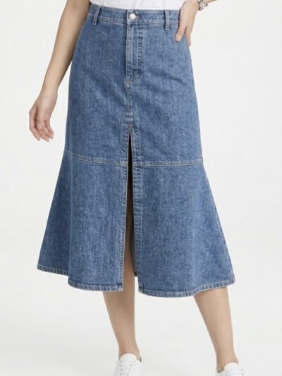 Kayla Plum Denim Skirt