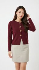 Cindy Shell Long Knit Blouse