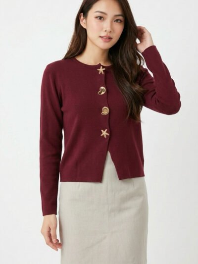 Cindy Shell Long Knit Blouse